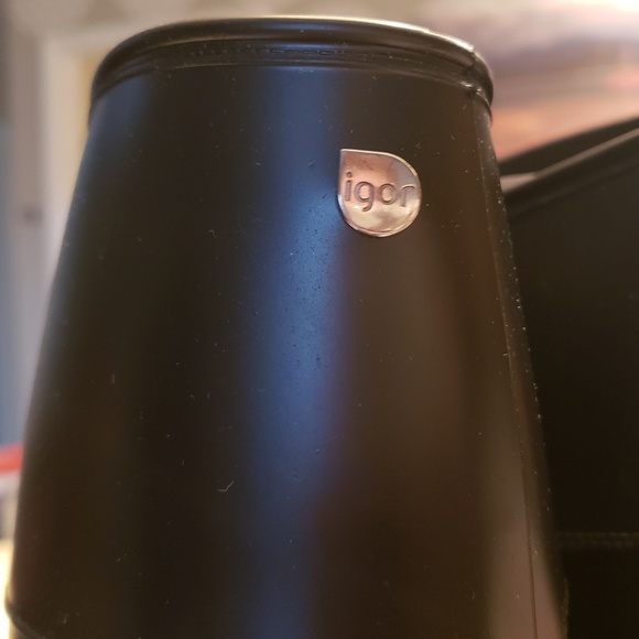 NWOB IGOR Black on Black Riding/Rain Boot, Size 5.5 (EU 36) - Picture 5 of 6